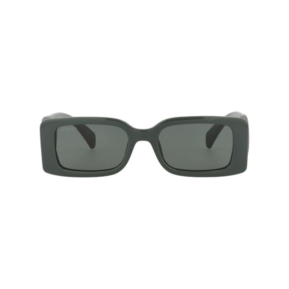 Gucci Square-Frame Injection Sunglasses Grey Womens